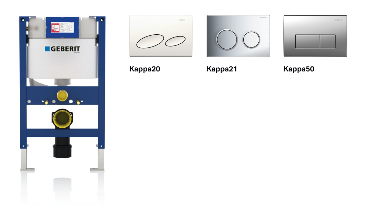 Geberit Kappa cisterns and actuator plates