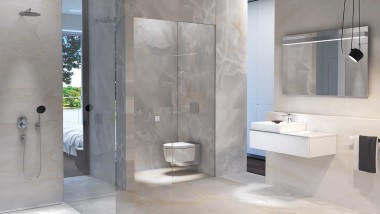 Geberit AquaClean, 스프레이 노즐이 있는 비데 양변기