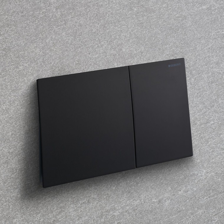 청소하기 쉬운 코팅 처리된 검정색 무광의 Geberit Sigma70 청소하기 쉬운 코팅 처리된 검정색 무광의 Geberit Sigma70