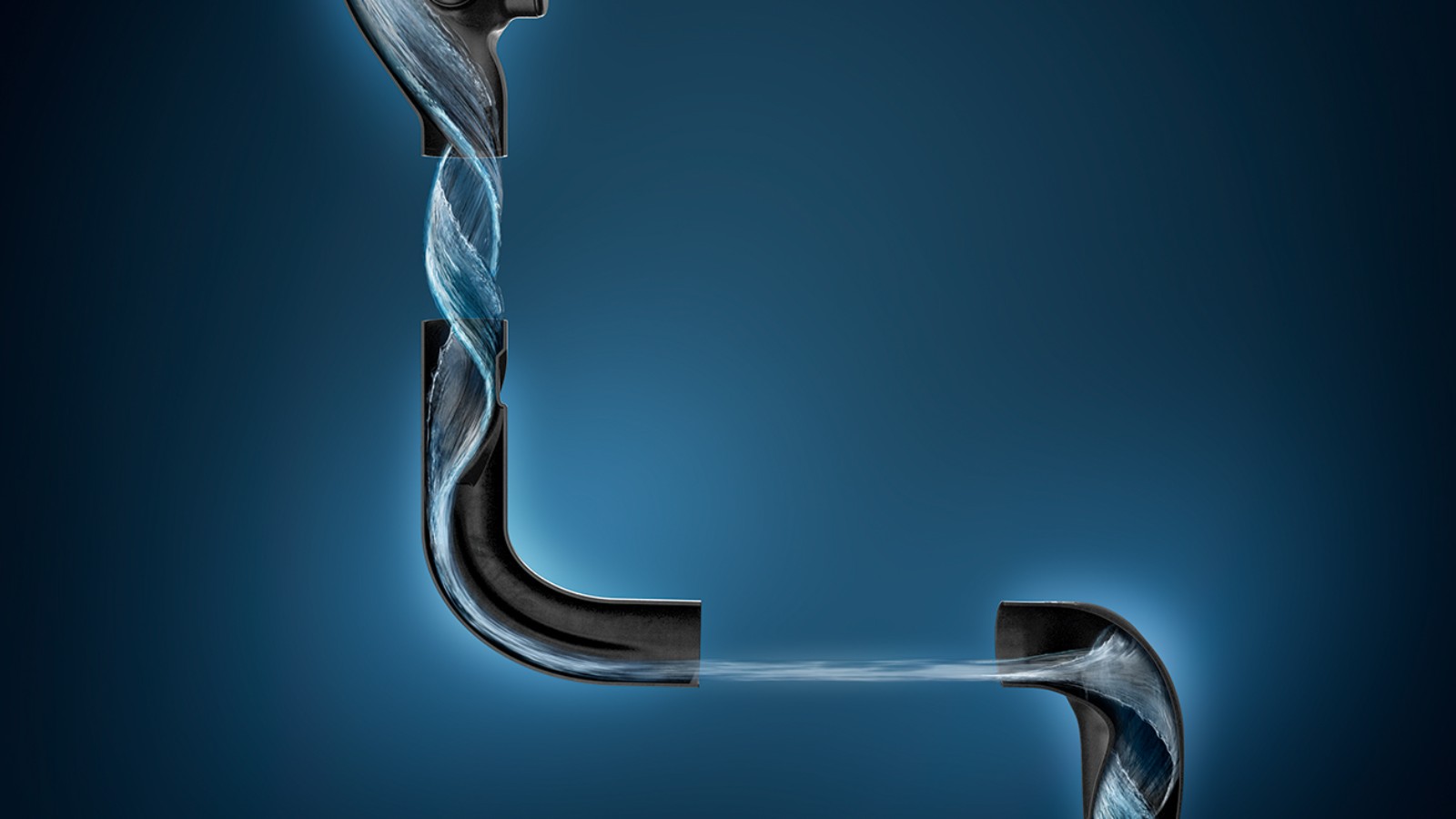 Geberit SuperTube로 절약된 공간 시각화 Geberit SuperTube로 절약된 공간 시각화