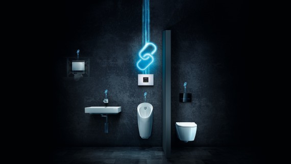Geberit Connect를 사용한 경제적인 위생 시설 운영