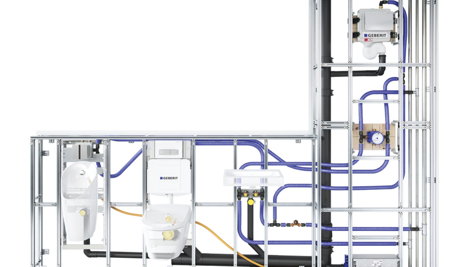 Geberit GIS 조립식 시스템 벽 Geberit GIS 조립식 시스템 벽