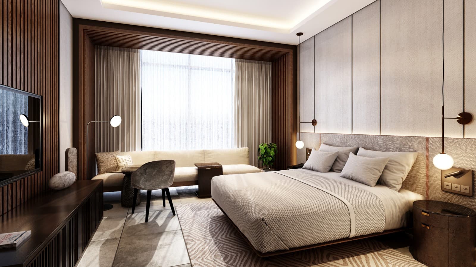 The hotel rooms are simple, modern – and equipped with various Geberit products (© MMAC Dubai) The hotel rooms are simple, modern – and equipped with various Geberit products (© MMAC Dubai)